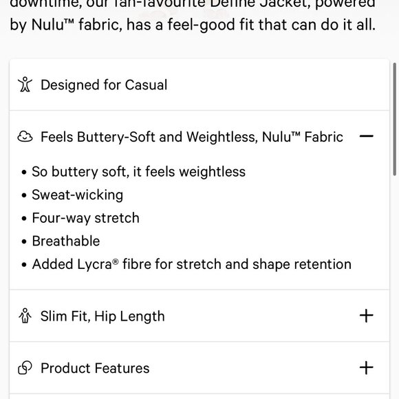 Lululemon NWT Define Jacket Nulu size 8 Desert Green - Picture 8 of 15